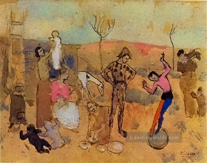 Famille bateleurs 1905 Kubismus Pablo Picasso Ölgemälde